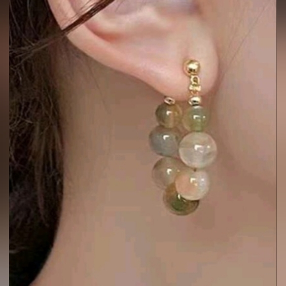 Colorful beaded earrings - Picture 7 of 14